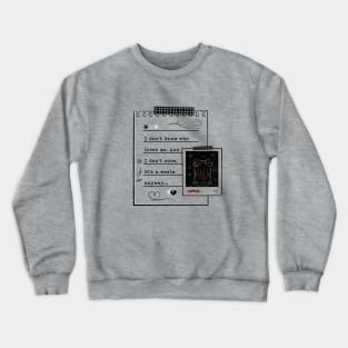 Anti-Romantic Inspired logo design Crewneck Sweatshirt